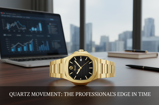 Alt text: The Montclair quartz movement luxury watch for professionals